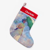 クロード・モネ – パラソルを右に向けた女性 スモールクリスマスストッキング (正面 (吊り時))
