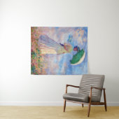 クロード・モネ – パラソルを右に向けた女性 タペストリー (インサイチュ(横))