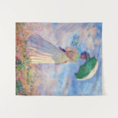 クロード・モネ – パラソルを右に向けた女性 タペストリー (正面(横))