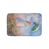 クロード・モネ – パラソルを右に向けた女性 バスマット (正面)