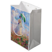 クロード・モネ – パラソルを右に向けた女性 ミディアムペーパーバッグ (正面アングル)