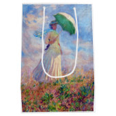 クロード・モネ – パラソルを右に向けた女性 ミディアムペーパーバッグ (裏面)