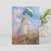 クロード・モネ – パラソルを右に向けた女性 招待状 (スタンド正面)