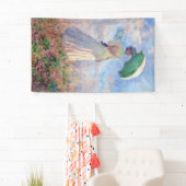 クロード・モネ – パラソルを右に向けた女性 横断幕 (インサイチュ)