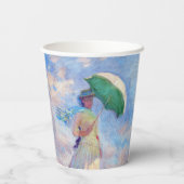 クロード・モネ – パラソルを右に向けた女性 紙コップ (裏面)