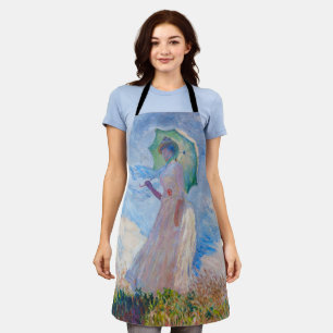 クロード・モネ – パラソルを向けた離れ女性 エプロン