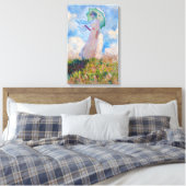 クロード・モネ – パラソルを向けた離れ女性 キャンバスプリント (インサイチュ (寝室))