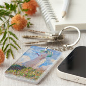 クロード・モネ – パラソルを向けた離れ女性 キーホルダー (正面右)