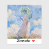 クロード・モネ – パラソルを向けた離れ女性 シール (シート)