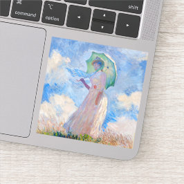 クロード・モネ – パラソルを向けた離れ女性 シール