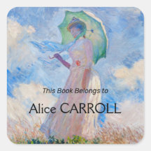 クロード・モネ – パラソルを向けた離れ女性