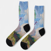 クロード・モネ – パラソルを向けた離れ女性 ソックス (左)