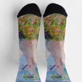 クロード・モネ – パラソルを向けた離れ女性 ソックス (上部)