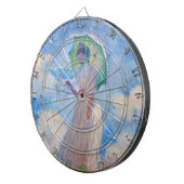 クロード・モネ – パラソルを向けた離れ女性 ダーツボード (正面右)