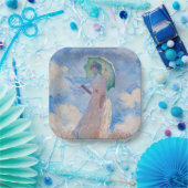 クロード・モネ – パラソルを向けた離れ女性 ペーパープレート (パーティー)