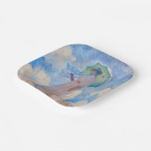 クロード・モネ – パラソルを向けた離れ女性 ペーパープレート (傾斜あり)