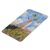 クロード・モネ – パラソルを向けた離れ女性 マグネット (左側)