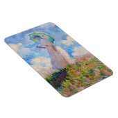 クロード・モネ – パラソルを向けた離れ女性 マグネット (右側)