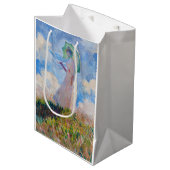 クロード・モネ – パラソルを向けた離れ女性 ミディアムペーパーバッグ (正面アングル)