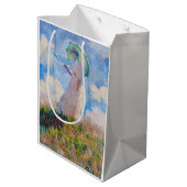 クロード・モネ – パラソルを向けた離れ女性 ミディアムペーパーバッグ (裏面アングル)