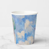 クロード・モネ – パラソルを向けた離れ女性 紙コップ (左)