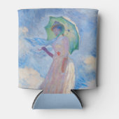 クロード・モネ – パラソルを向けた離れ女性 缶クーラー (正面)