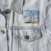 クロード・モネ – パラソルを向けた離れ女性 缶バッジ (インサイチュ)