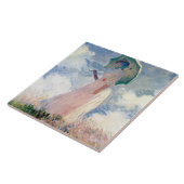 クロード・モネ・パラソルを持つ女性 タイル (側面)