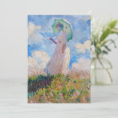 クロード・モネ – パラソル付き女性/傘 招待状 (スタンド正面)