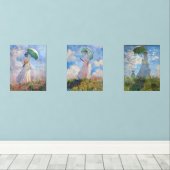 クロード・モネ – パラソル・セリエを持つ女性 (ウッドフロア)