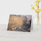 クロード・モネ - パリのカプチーニュ通り カード (黄色い花)