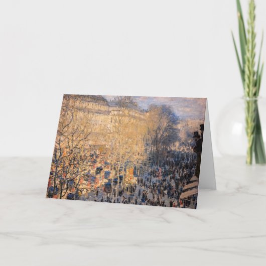 クロード・モネ - パリのカプチーニュ通り カード (正面)