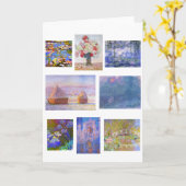 クロード・モネ、ファインアート絵画、印象派 カード (黄色い花)