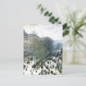 クロード・モネ、ブールバード・デ・カプシネス、1873油オン ポストカード (スタンド正面)