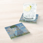 クロード・モネ – プロムナード,パラソルを持つ女性 ガラスコースター (アングル)