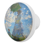 クロード・モネ – プロムナード,パラソルを持つ女性 セラミックノブ (右)