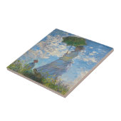 クロード・モネ – プロムナード,パラソルを持つ女性 タイル (側面)