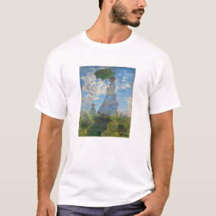 クロード・モネ – プロムナード,パラソルを持つ女性 Tシャツ