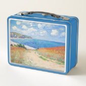 クロード・モネ – プールヴィルの小麦畑の小道 メタルランチボックス (裏面)