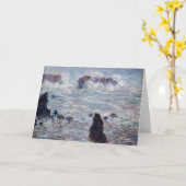 クロード・モネ – ベル・イル海岸沖の嵐 カード (黄色い花)