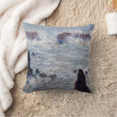 クロード・モネ – ベル・イル海岸沖の嵐 クッション (ブランケット)