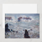 クロード・モネ – ベル・イル海岸沖の嵐 サンキューカード (正面/裏面)