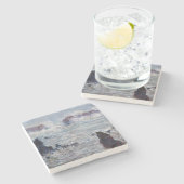 クロード・モネ – ベル・イル海岸沖の嵐 ストーンコースター (横)