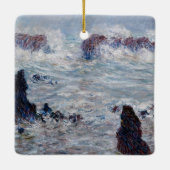 クロード・モネ – ベル・イル海岸沖の嵐 セラミックオーナメント (裏面)