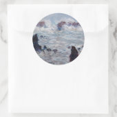 クロード・モネ – ベル・イル海岸沖の嵐 ラウンドシール (バッグ)