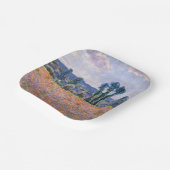 クロード・モネ – ポピー・フィールド1890 (Giverny) ペーパープレート (傾斜あり)