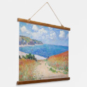 クロード・モネ - ポールヴィユの麦畑の小道 吊り下げ型タペストリー (傾斜あり)
