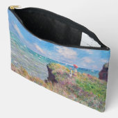 クロード・モネ - ポールヴィーユの崖道 アクセサリーポーチ (見開き)