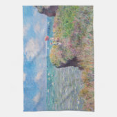 クロード・モネ - ポールヴィーユの崖道 キッチンタオル (縦)