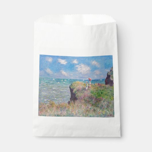 クロード・モネ - ポールヴィーユの崖道 フェイバーバッグ (正面)